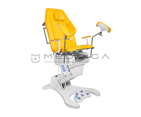 Кресло гинекологическое электромеханическое Клер КГЭМ 01 New (3 электропривода), Цвет обивки: Желтый (Skaden 1089)